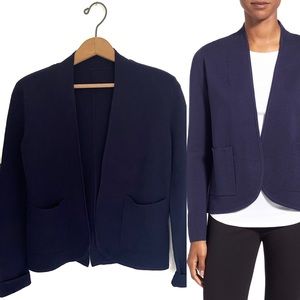 💙 Eileen Fisher Silk & Organic Cotton Sweater Jacket